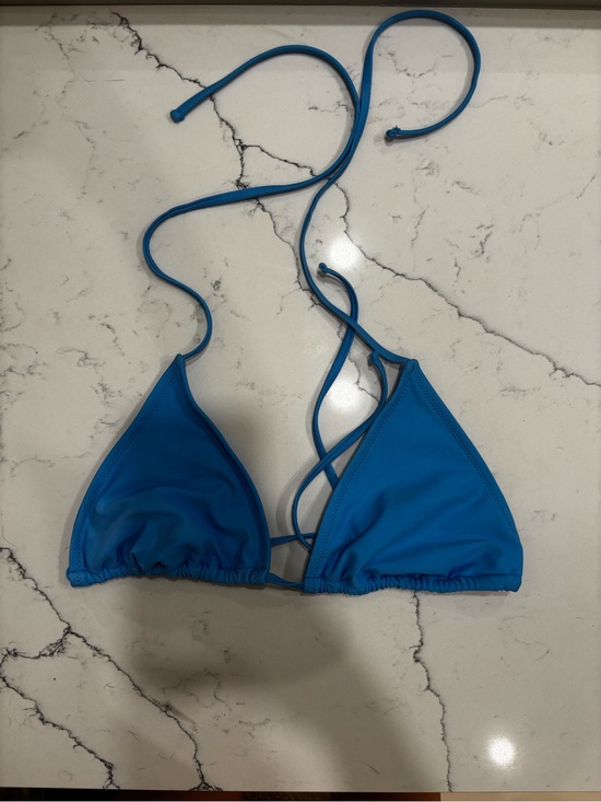 wild fable Other - wild fable Bright Blue Triangle String Bikini Top